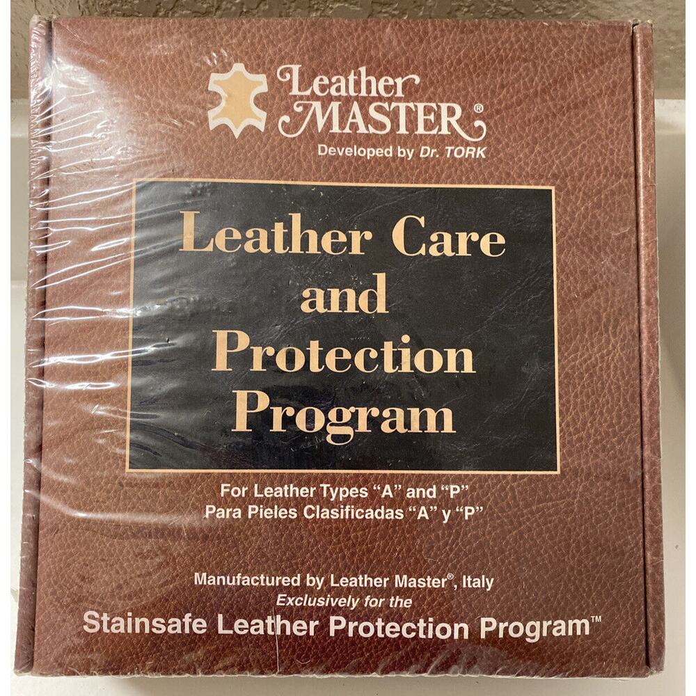 LEATHER MASTER ITALY LEATHER CARE‎ AND PROTECTION PROGRAM FOR TYPES A & P NEW